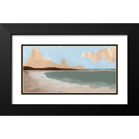 Long Shore I Black Modern Wood Framed Art Print with Double Matting by Green, Jacob