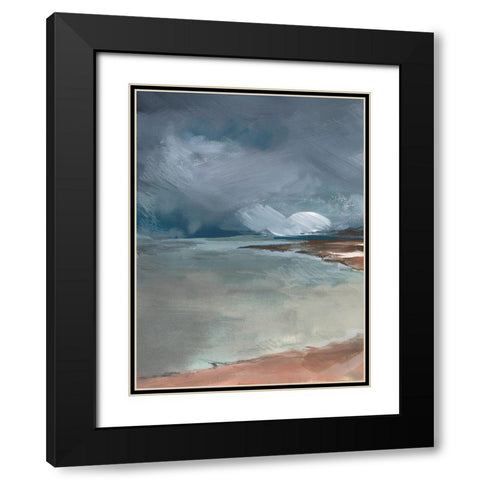 Sea Glass Storm I Black Modern Wood Framed Art Print with Double Matting by Parker, Jennifer Paxton