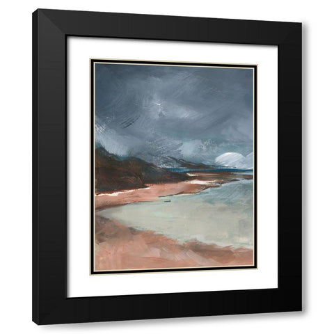 Sea Glass Storm II Black Modern Wood Framed Art Print with Double Matting by Parker, Jennifer Paxton
