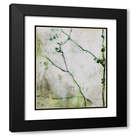 Springtime Black Modern Wood Framed Art Print with Double Matting by Drotar, Rikki