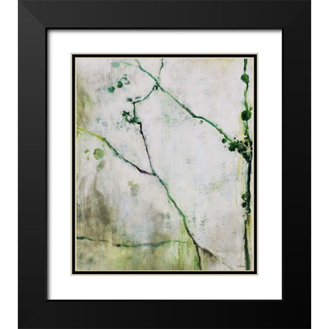 Springtime Black Modern Wood Framed Art Print with Double Matting by Drotar, Rikki