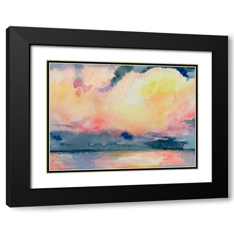 Prism Seascape III Black Modern Wood Framed Art Print with Double Matting by Parker, Jennifer Paxton