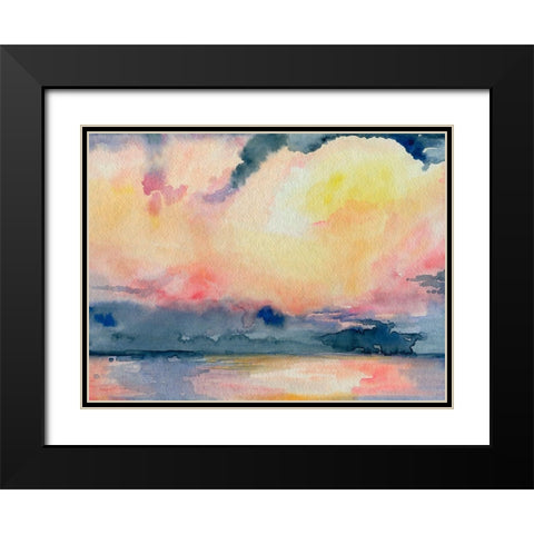 Prism Seascape III Black Modern Wood Framed Art Print with Double Matting by Parker, Jennifer Paxton