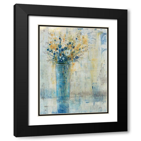 Morning Window Floral II Black Modern Wood Framed Art Print with Double Matting by OToole, Tim