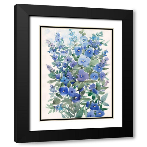 A Patch of Wildflowers I Black Modern Wood Framed Art Print with Double Matting by Nichols, Tim