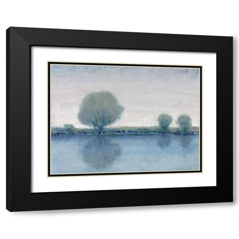 Afternoon Reflection I Black Modern Wood Framed Art Print with Double Matting by OToole, Tim