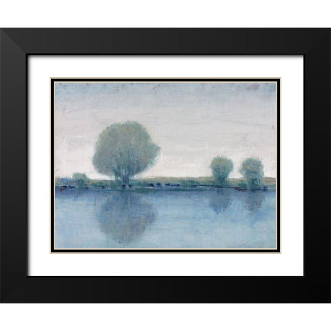 Afternoon Reflection I Black Modern Wood Framed Art Print with Double Matting by OToole, Tim