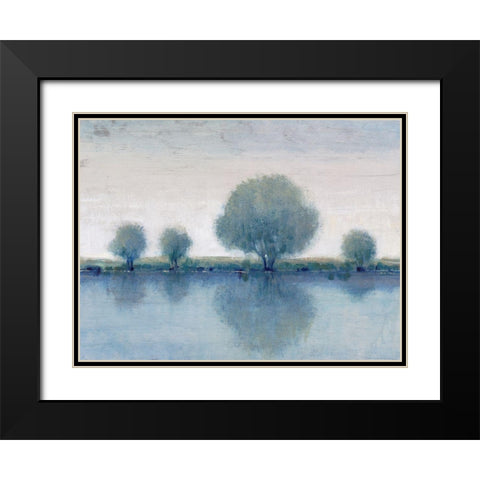 Afternoon Reflection II Black Modern Wood Framed Art Print with Double Matting by OToole, Tim