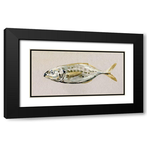 Fresh Fish Study II Black Modern Wood Framed Art Print with Double Matting by Caroline, Emma