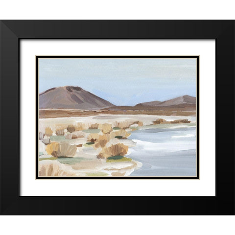 Desert Oasis Study II Black Modern Wood Framed Art Print with Double Matting by Warren, Annie