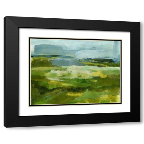 Emerald View I Black Modern Wood Framed Art Print with Double Matting by Barnes, Victoria