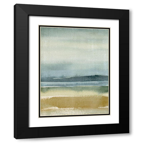 Ochre Outlook I Black Modern Wood Framed Art Print with Double Matting by Warren, Annie