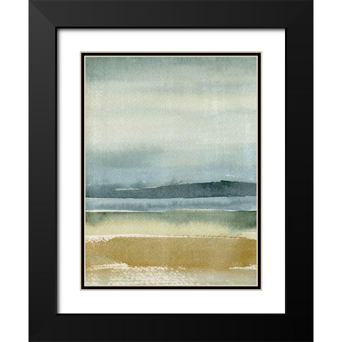 Ochre Outlook I Black Modern Wood Framed Art Print with Double Matting by Warren, Annie