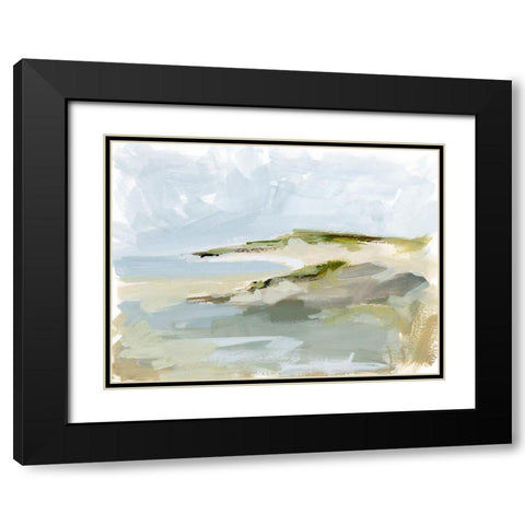 Sea Cove Impression I Black Modern Wood Framed Art Print with Double Matting by Barnes, Victoria