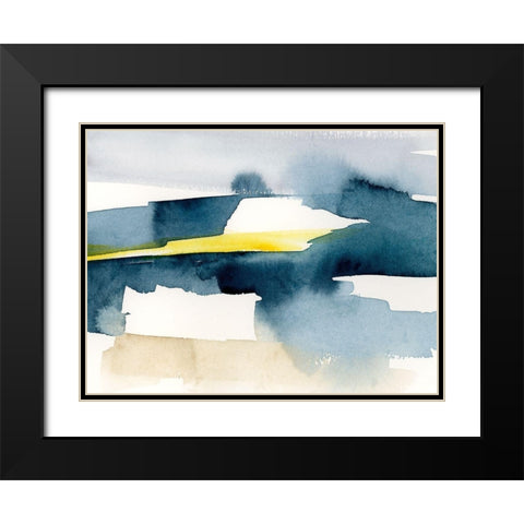 Peeking Sunshine I Black Modern Wood Framed Art Print with Double Matting by Barnes, Victoria