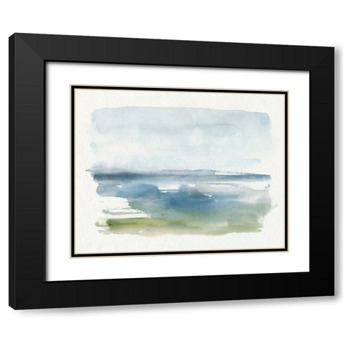 Coastline Splash IV Black Modern Wood Framed Art Print with Double Matting by Barnes, Victoria