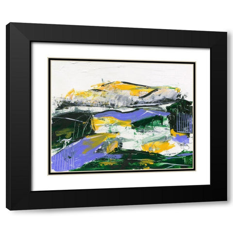 Silent Mountain I Black Modern Wood Framed Art Print with Double Matting by Wang, Melissa