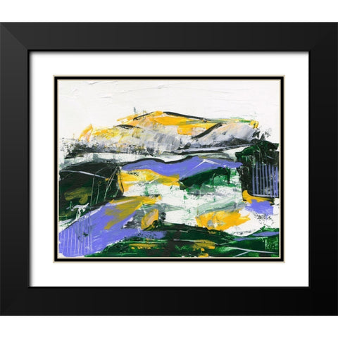 Silent Mountain I Black Modern Wood Framed Art Print with Double Matting by Wang, Melissa