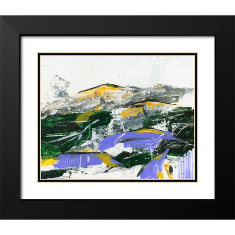 Silent Mountain II Black Modern Wood Framed Art Print with Double Matting by Wang, Melissa