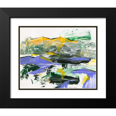 Silent Mountain III Black Modern Wood Framed Art Print with Double Matting by Wang, Melissa