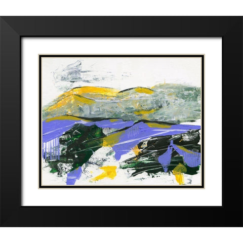 Silent Mountain IV Black Modern Wood Framed Art Print with Double Matting by Wang, Melissa