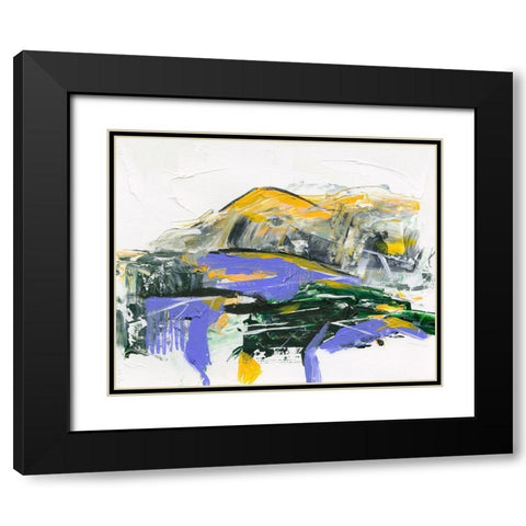 Silent Mountain V Black Modern Wood Framed Art Print with Double Matting by Wang, Melissa