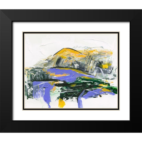 Silent Mountain V Black Modern Wood Framed Art Print with Double Matting by Wang, Melissa