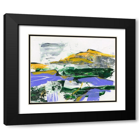 Silent Mountain VI Black Modern Wood Framed Art Print with Double Matting by Wang, Melissa