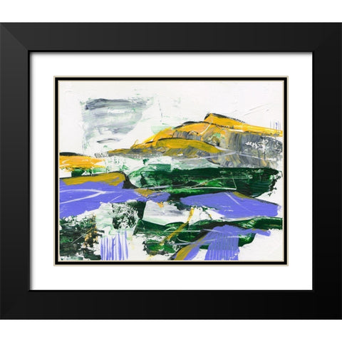 Silent Mountain VI Black Modern Wood Framed Art Print with Double Matting by Wang, Melissa