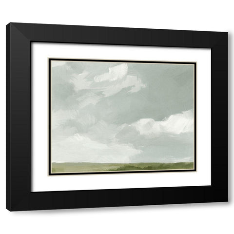 Gray Stone Sky II Black Modern Wood Framed Art Print with Double Matting by Barnes, Victoria