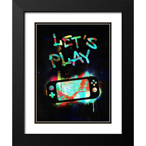 Gamer Tag III Black Modern Wood Framed Art Print with Double Matting by Barnes, Victoria