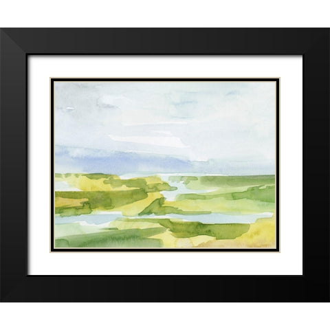 Watery Lowlands III Black Modern Wood Framed Art Print with Double Matting by Barnes, Victoria