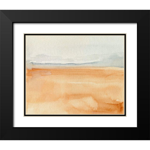 Ash Blue Horizon I Black Modern Wood Framed Art Print with Double Matting by Parker, Jennifer Paxton