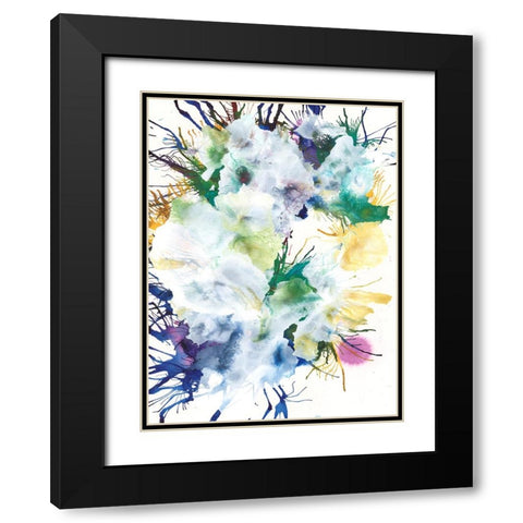 Like An Iris II Black Modern Wood Framed Art Print with Double Matting by Fuchs, Jodi
