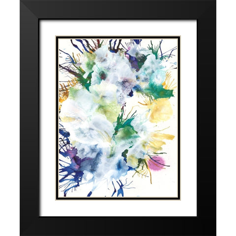 Like An Iris II Black Modern Wood Framed Art Print with Double Matting by Fuchs, Jodi