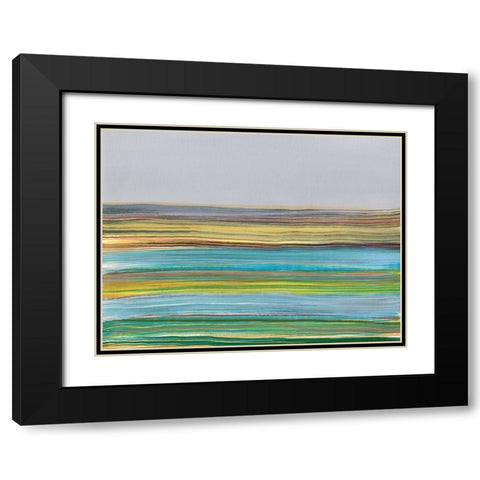 Parallel Striae I Black Modern Wood Framed Art Print with Double Matting by Fuchs, Jodi