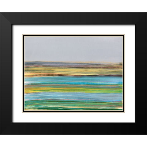 Parallel Striae I Black Modern Wood Framed Art Print with Double Matting by Fuchs, Jodi