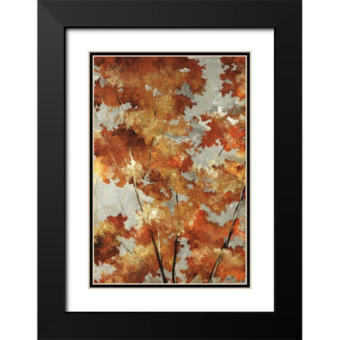 Autumns Gold Black Modern Wood Framed Art Print with Double Matting by Edmunds, Sydney