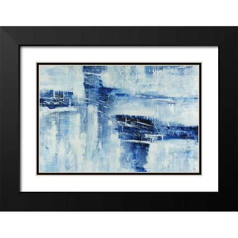 Fade Out Black Modern Wood Framed Art Print with Double Matting by Schicker, Joshua