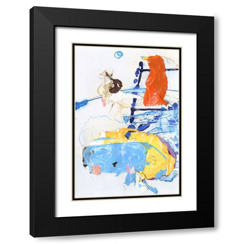 Evidence I Black Modern Wood Framed Art Print with Double Matting by Fuchs, Jodi