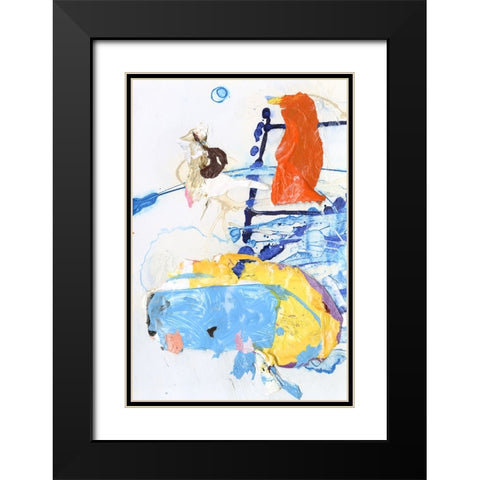 Evidence I Black Modern Wood Framed Art Print with Double Matting by Fuchs, Jodi