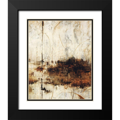 New Haven Golds Black Modern Wood Framed Art Print with Double Matting by Schicker, Joshua