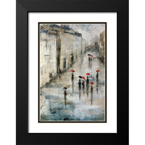 Promenade Black Modern Wood Framed Art Print with Double Matting by Schicker, Joshua