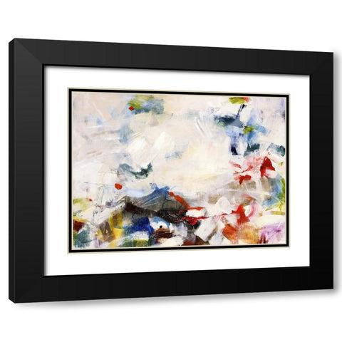 Rainbow Cover Up II Black Modern Wood Framed Art Print with Double Matting by Maas, Jodi