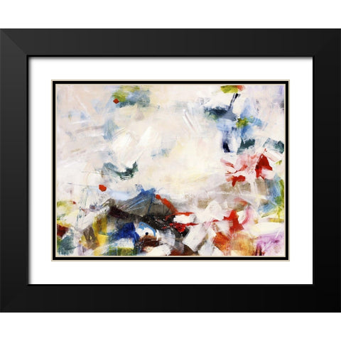 Rainbow Cover Up II Black Modern Wood Framed Art Print with Double Matting by Maas, Jodi