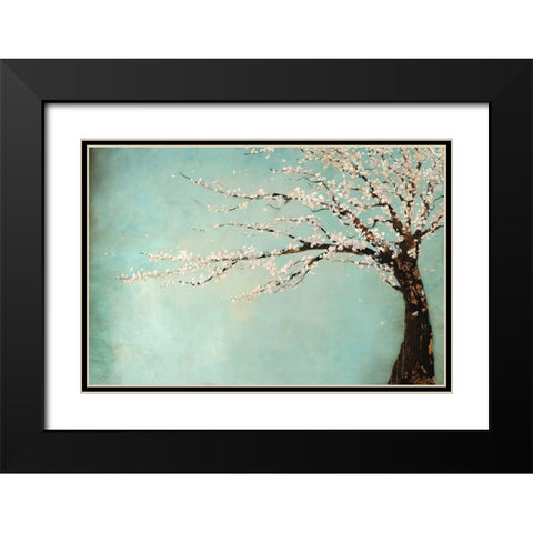 Windy Day Black Modern Wood Framed Art Print with Double Matting by Taylor, Kari