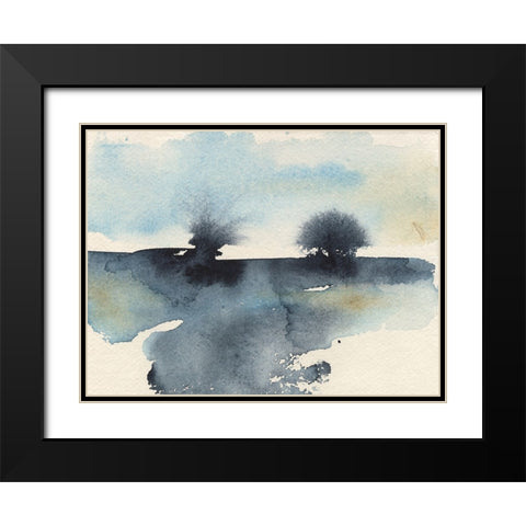 Upheval I Black Modern Wood Framed Art Print with Double Matting by Moore, Regina