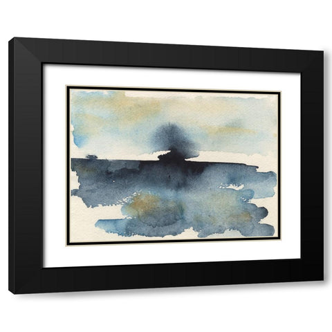 Upheval II Black Modern Wood Framed Art Print with Double Matting by Moore, Regina