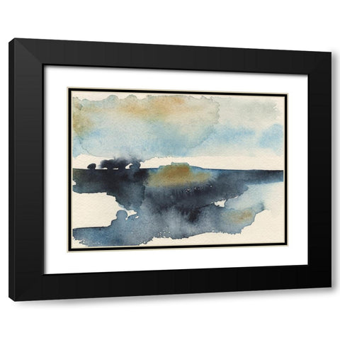 Upheval III Black Modern Wood Framed Art Print with Double Matting by Moore, Regina