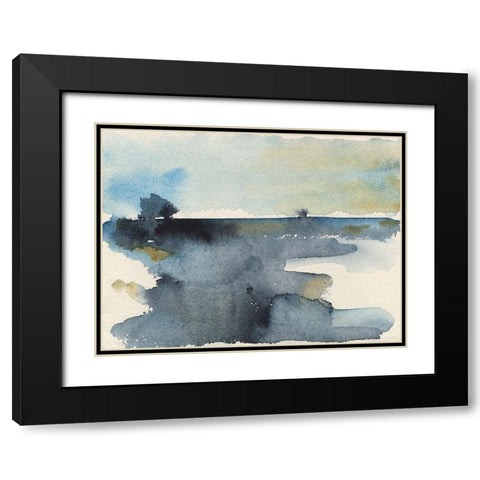 Upheval IV Black Modern Wood Framed Art Print with Double Matting by Moore, Regina